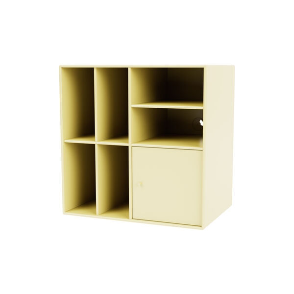 SPIN II reol til vinyler, 159 camomile, Montana Furniture