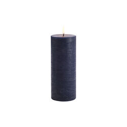 LED Pillar Candle 20 cm, dark blue, Uyuni Lighting