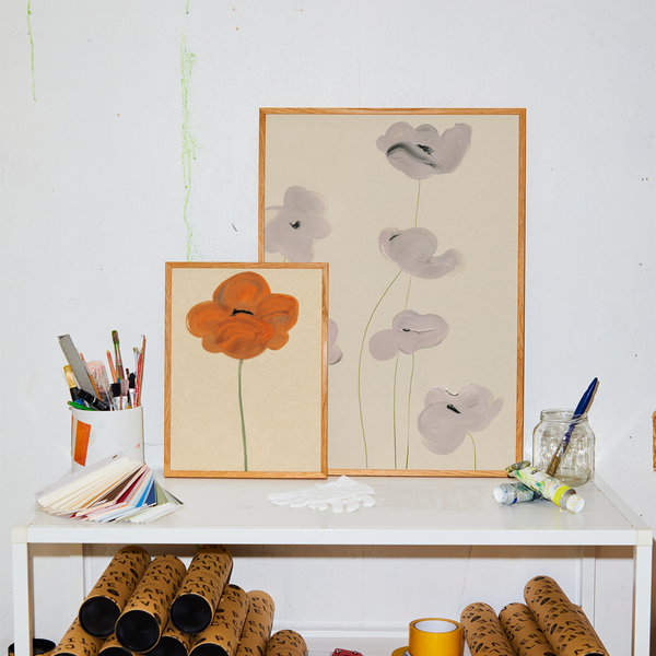 Orange Vallmo poster, Paper Collective