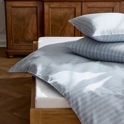 EVEN STRIPE&nbsp;senget&oslash;j, blue haze, Georg Jensen Damask