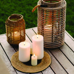 LED Pillar Candle 10 cm, nordic white, Uyuni Lighting