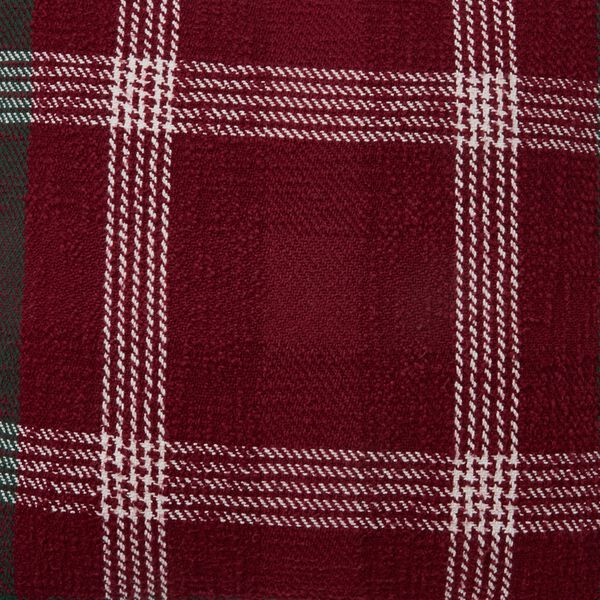 Checked Pillow Cover, red/green/white, Lexington