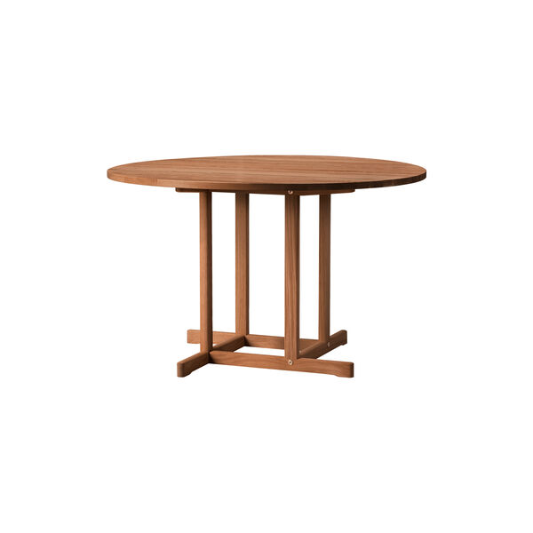 BM80 Mogensen Shaker Table &Oslash; 120 cm, olieret r&oslash;get eg, Fredericia Furniture