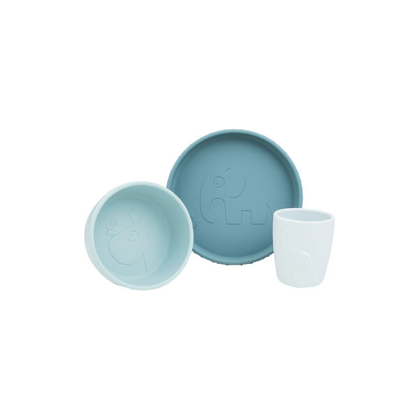 Deer Friends stick&stay spisesæt, blue, Done by Deer