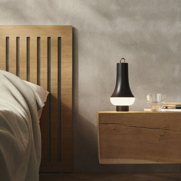 Tomoshi Portable bordlampe, dark brown, Louis Poulsen