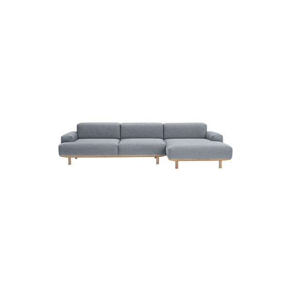 Reason 2-pers. sofa med chaiselong, Re-Wool 718, Bruunmunch Furniture