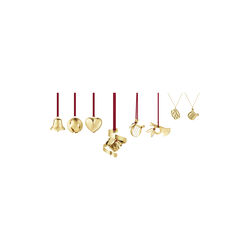 2026 Juleornaments&aelig;t 8 stk., guld, Georg Jensen
