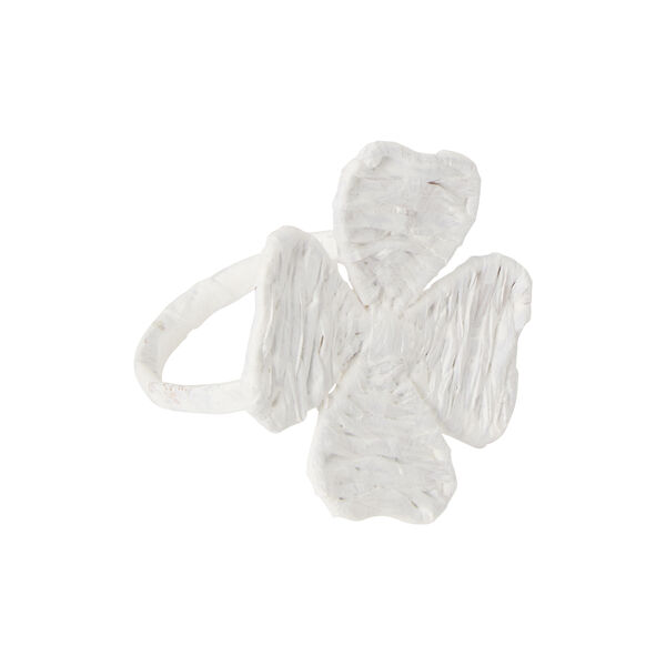 Four-Leaf Clover Napkin Ring, white, Lexington