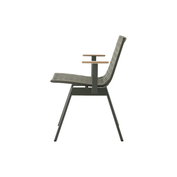 Ville AV34 Outdoor Armchair, bronze green, &Tradition