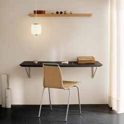 AB019 Wall Desk, sort/olieret egetr&aelig;sfin&eacute;r, Carl Hansen & S&oslash;n