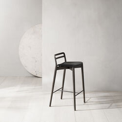 VIPP484 Cabin counterstol, mørk eg/sort, Vipp