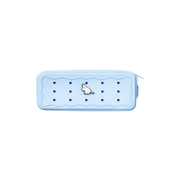 Penalhus + charm Mumitrold, bl&aring;, Moomin Arabia