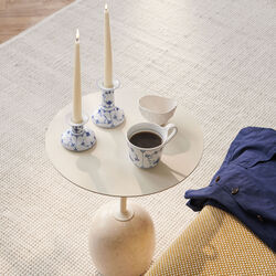 Musselmalet Riflet lysestage 11,5 cm, Royal Copenhagen