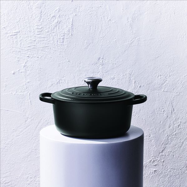 Signature rund st&oslash;bejernsgryde &Oslash; 26 cm, matte black, Le Creuset