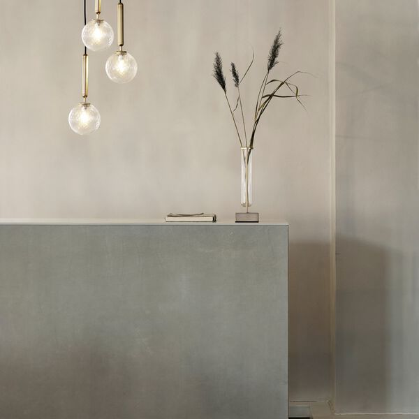 Miira 3 Pendant, brass/optic clear, Nuura