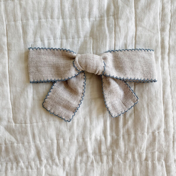 Big Hairbow , birch blue, Lalaby