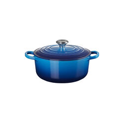 Signature rund gryde &Oslash; 20 cm, azure blue, Le Creuset