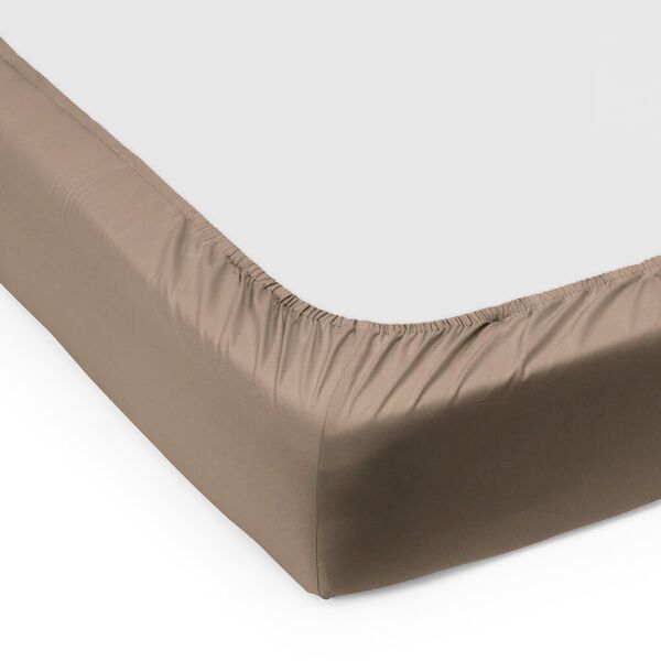 SUPIMA PERCALE lagen til boxmadras, walnut SUPIMA PERCALE lagen til boxmadras, walnut, Georg Jensen Damask