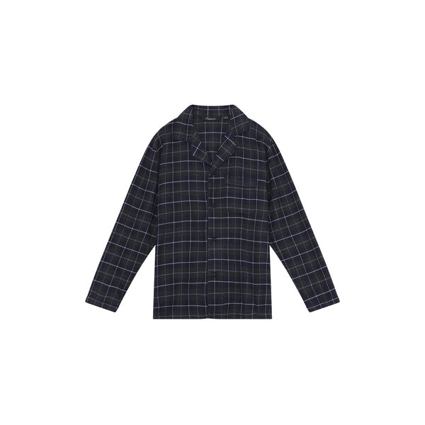Bergen Pyjamas, navy/antrasit melange/blue/white/dark grey piping, Ambassador 1867