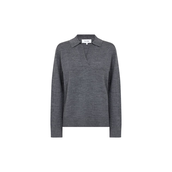 LR-ISMAILA 9 Pullover, dark grey melange LR-ISMAILA 9 Pullover, dark grey melange, Leveté Room