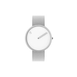 PICTO armbåndsur, white/steel/matt steel, Picto