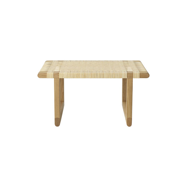 BM0488S Table Bench bord, olieret eg/rattan, Carl Hansen & Søn