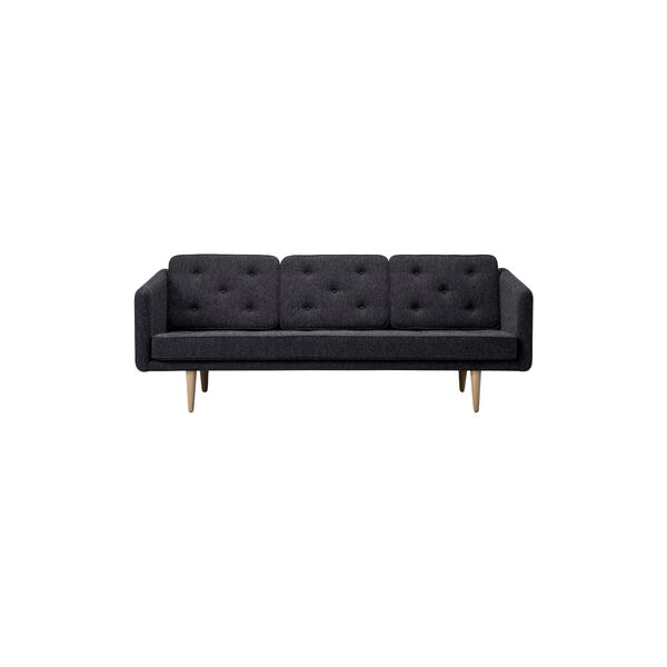No. 1 2003 3 pers. sofa, m&oslash;rkegr&aring;/s&aelig;bebehandlet eg, Fredericia Furniture