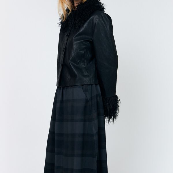 EllaLL Midi Skirt, dark grey, Lollys Laundry