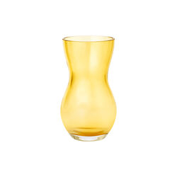 Calabas vase, amber, Holmegaard