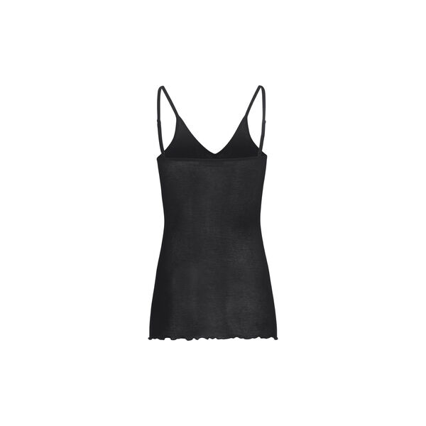 Cotton Spaghetti Top, black Cotton Spaghetti Top, black, Seamless Basic