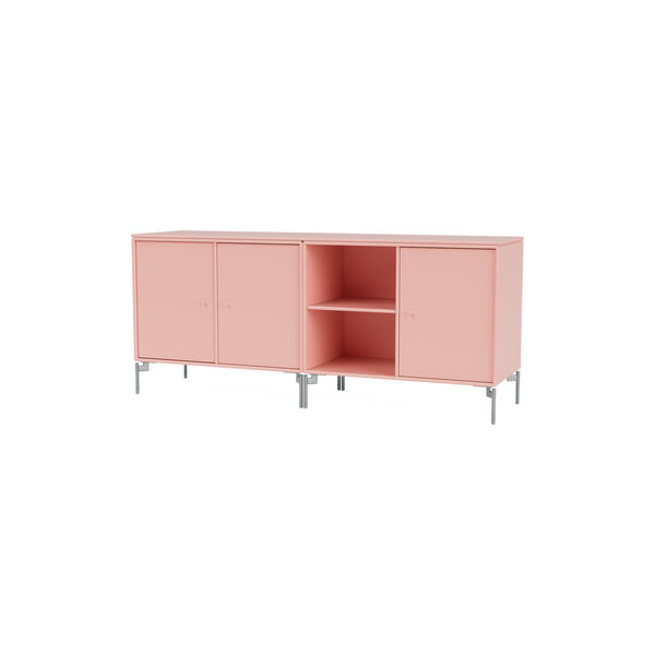 SAVE lav sk&aelig;nk med ben i krom, 167 ruby, Montana Furniture