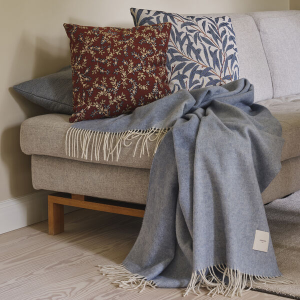 Waves plaid, mineral blue, Compliments