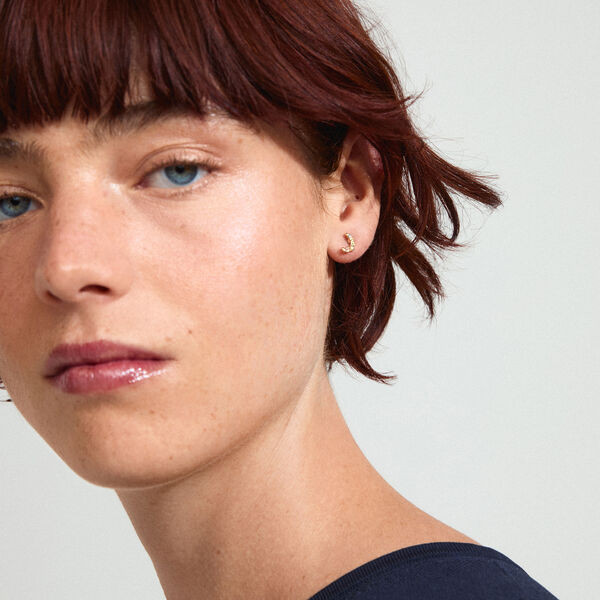 KORA &Oslash;restikker, gold plated, Pilgrim