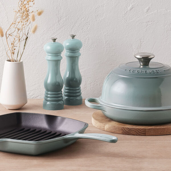 Peberkv&aelig;rn 21 cm, sea salt, Le Creuset
