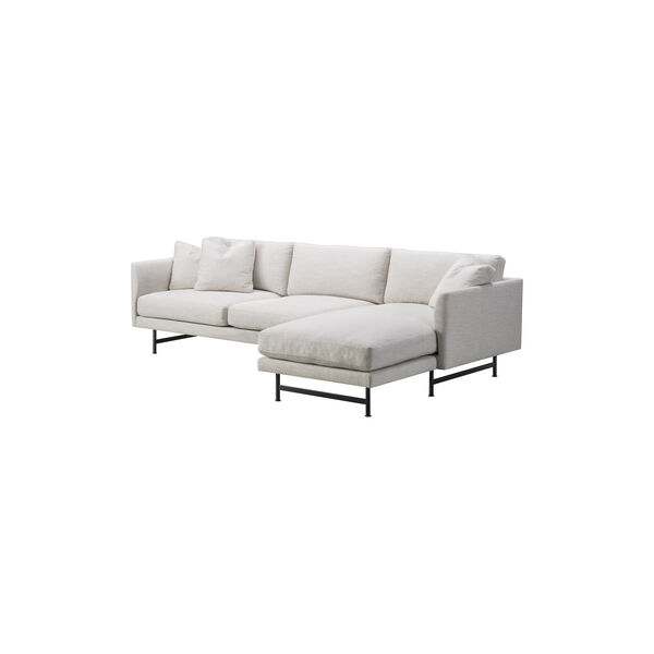 FF5625 Calmo 3 pers. sofa chaise, beige/sort FF5625 Calmo 3 pers. sofa chaise, beige/sort, Fredericia Furniture