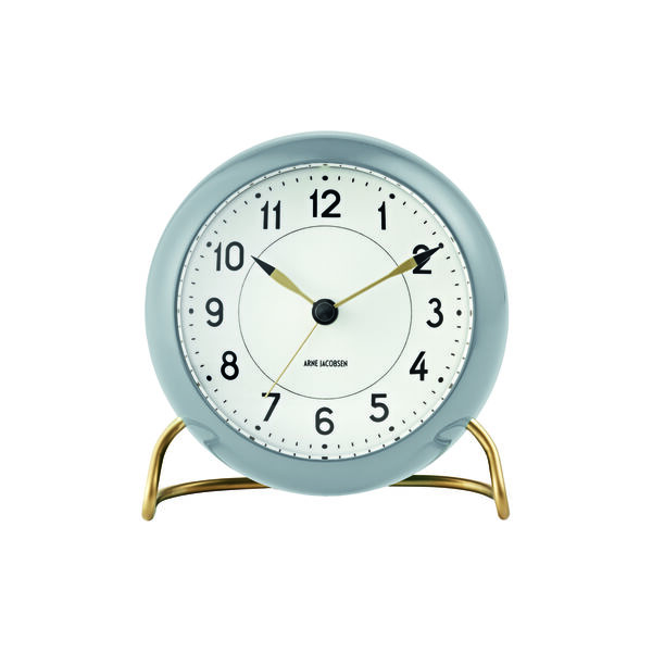 Station bordur, grå, Arne Jacobsen Clocks