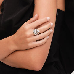 Wave Pave Ring, Philippa Studios