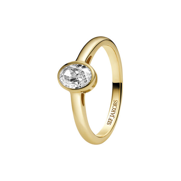 Sardinien Ovale Ring | Piccolo | Forgyldt, Sif Jakobs Jewellery