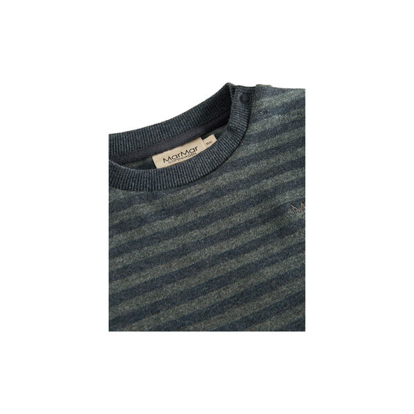 Tammas B Sweatshirt, forest stripe mel. Tammas B Sweatshirt, forest stripe mel., MarMar Copenhagen