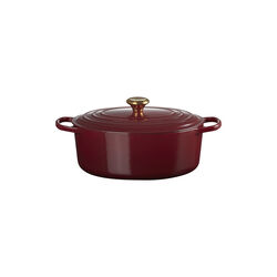 Signature oval gryde 6,3 L, garnet, Le Creuset