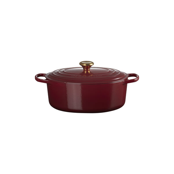Signature oval gryde 6,3 L, garnet, Le Creuset