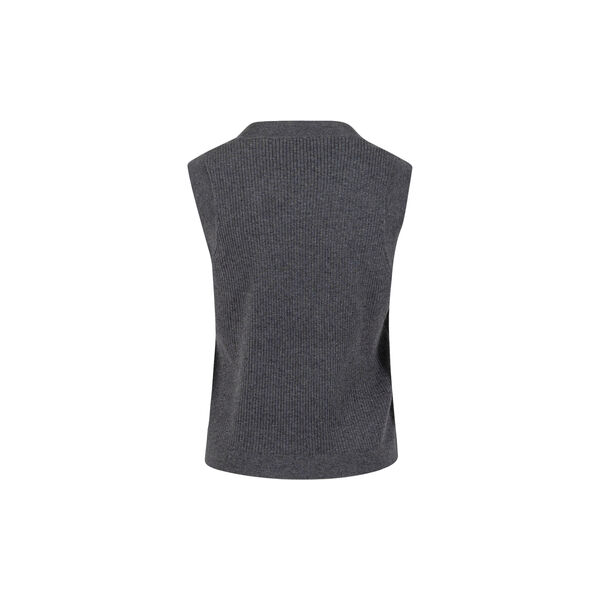 Vest with knit back, asphalt grey, Coster Copenhagen