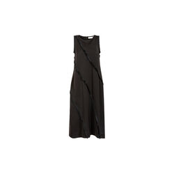 Dress with raw edges, black, Coster Copenhagen