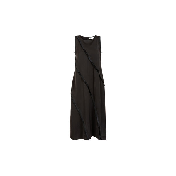 Dress with raw edges, black, Coster Copenhagen