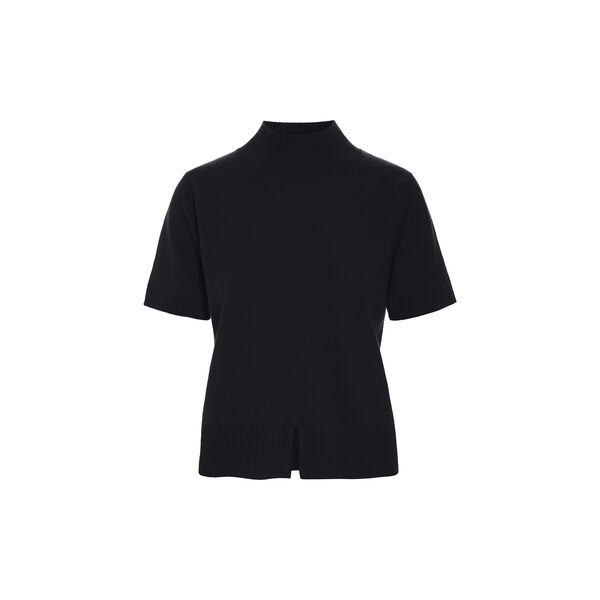 Kumo cashmere kort&aelig;rmet bluse, black, BITTE KAI RAND
