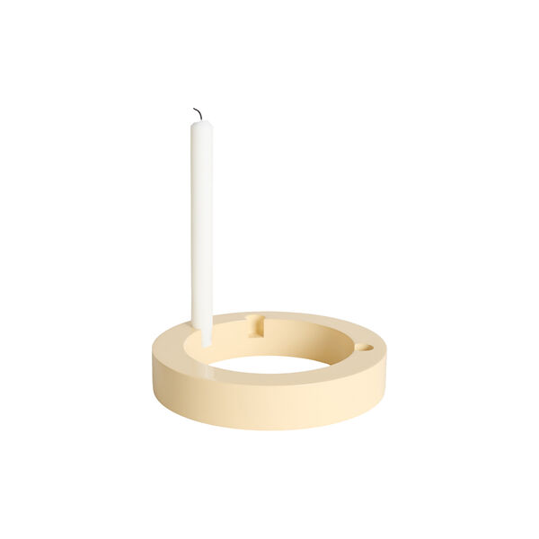 HALO Candle Holder | Large | Ivory | Lysestage, oursociety