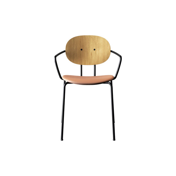 PIET HEIN Chair with Arms, olieret eg/Silk Cognac, Sibast Furniture