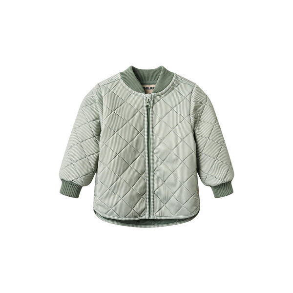 Thermo Jacket Loui, green stripe, Wheat