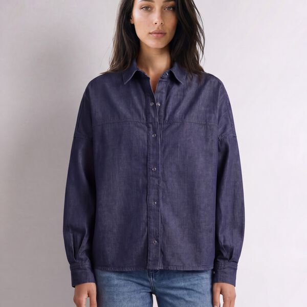 LR-NURI 5 Skjorte, dark navy, Levet&eacute; Room