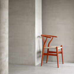CH24 Y-stolen spisebordsstol, soft terracotta, Carl Hansen & S&oslash;n